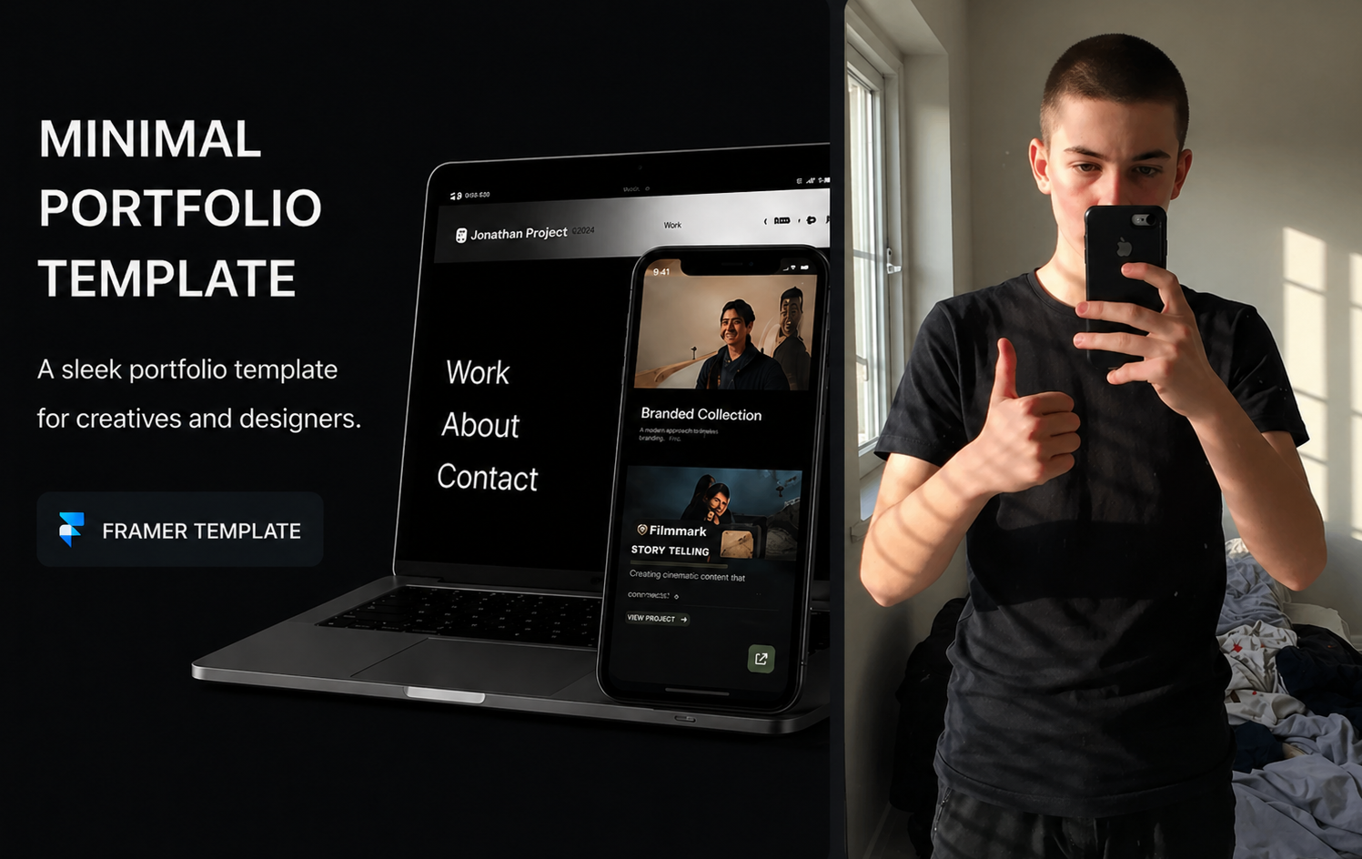 Liam K. - founder of Folio Minimal Portfolio Template